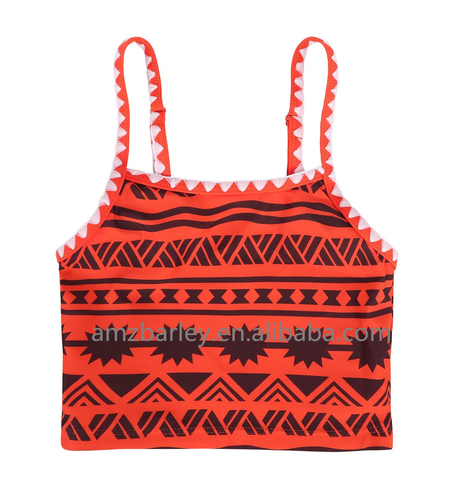 Wholesale Girl Swimsuit Sleeves Ocean Romance Adventure Vaiana Costumes 3 Pieces set Kids Cute Swimwear with Accessories