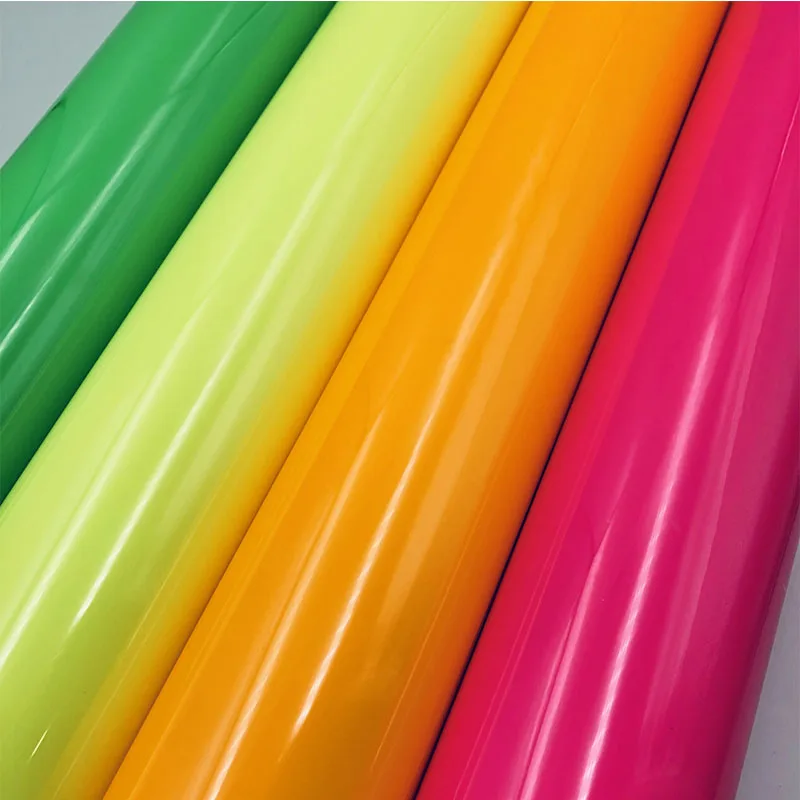 Wholesale durable vinil rollo  korean vinilos textil neon iron on vinyl pu heat transfer for garment