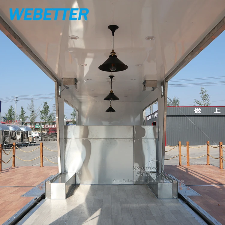 Unique design two story mobile fast food truck for sale in China