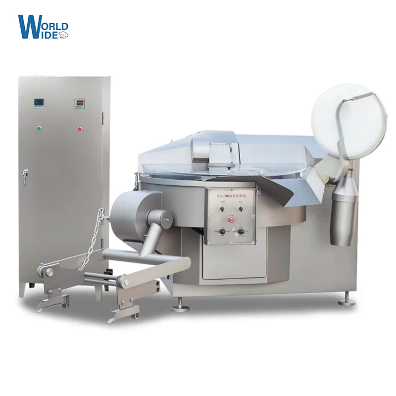 Большой объем мяса овощи фрукты лук чаша измельчитель машина мясника горизонтальный вакуумный мясо чаша резак