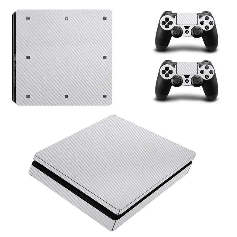 Углеродное волокно PS4 тонкий переводная картинка для Sony PlayStation 4 консоли и контроллер PS4 тонкие скины наклейки настенные виниловые обои