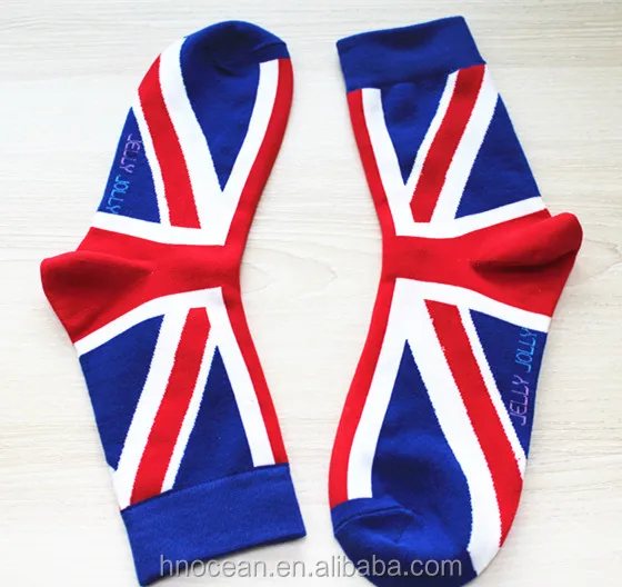 Мужские брендовые хлопок Красочные Мужской сжатия Национальный флаг носки