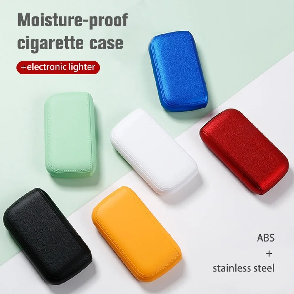 Cigarette accessories separate cigarette case Electronic lighter storage box lighter Leather cigarette case