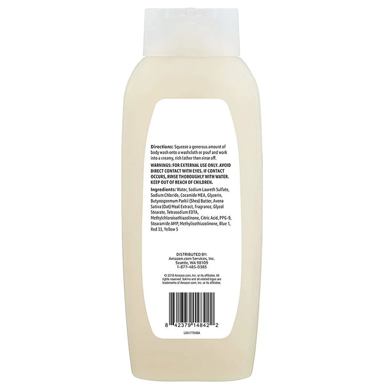 
Best Natural Organic Body Skin Care Whitening Bath Shower Gel Shea Butter and Oatmeal Body Wash 