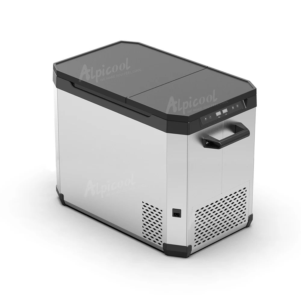 Alpicool AD series 12v ac dc dual use cooler portable compressor electric freezer single zone car fridge camping refrigerator