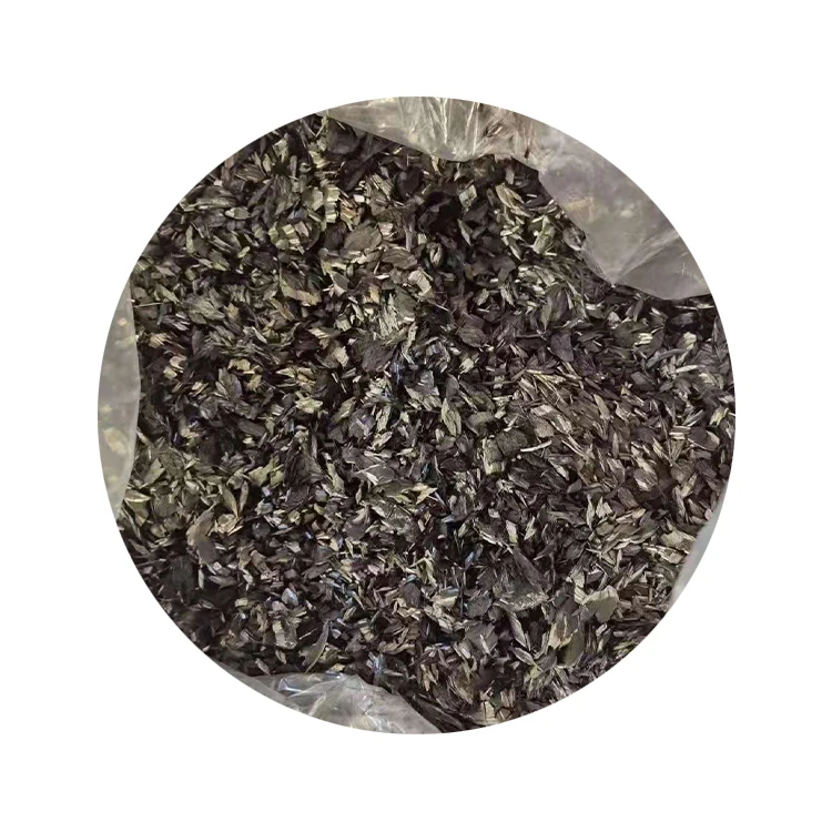 Cut Chopped Carbon Fiber Dry Fabric Color Carbon Fiber Used For Plain And Twill Fabrics