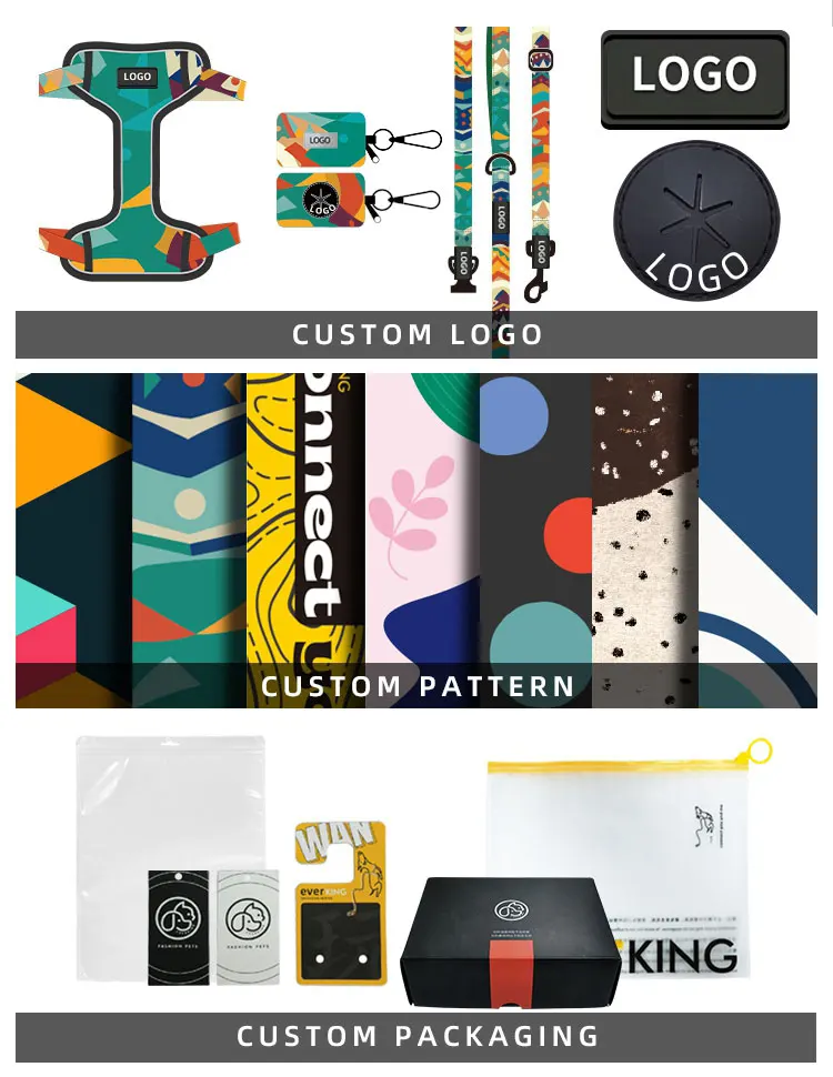 RTS Stock Wholesale Bulk Custom Waterproof Designer Training Collares Para Perros Cat Dog Collar Pet Collars