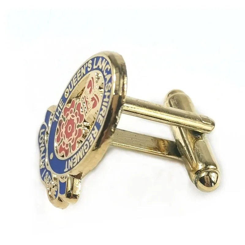 Wholesale Factory China Custom Cufflink Engraved Enamel Logo Cufflinks Men