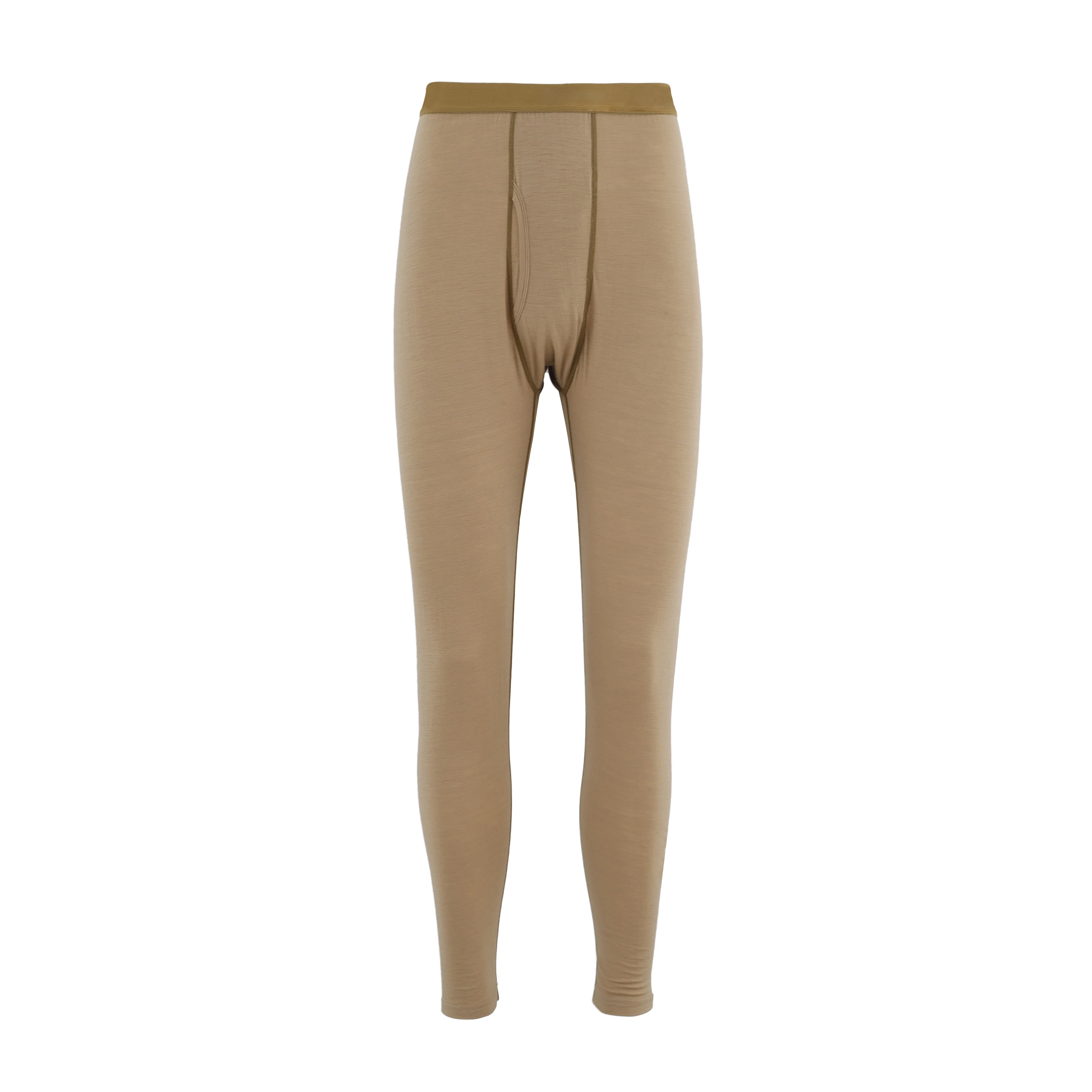 Wholesale Outdoor activity Keep Warm Men 100%Merino Wool Full Length Tight Male Base Layer Bottoms