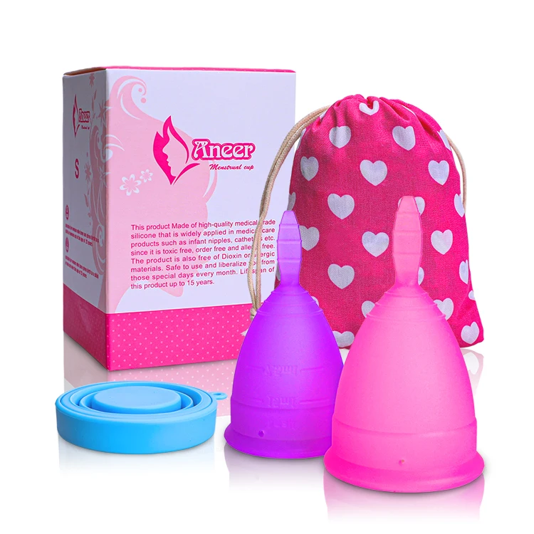 Wholesale Menstrual Cup Sterilizer Durable 100% Medical Silicone Lady Organic Copa Menstrual Cup