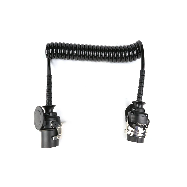 Оптовая продажа кабель 7 полюс EBS грузовик Электрический прицеп Спиральный кабель семь основных кабель провода