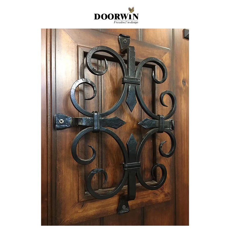 Solid wood entry door Texas hot sale Doorwin Customized Latest Design Double Glaze wood frame front door with sidelights