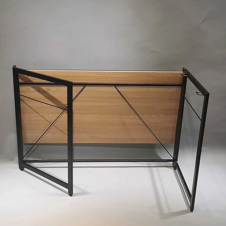 Компьютерный стол деревянный стол дизайн коричневый складной столик для ноутбука для офис Рабочий Стол изучения письменного