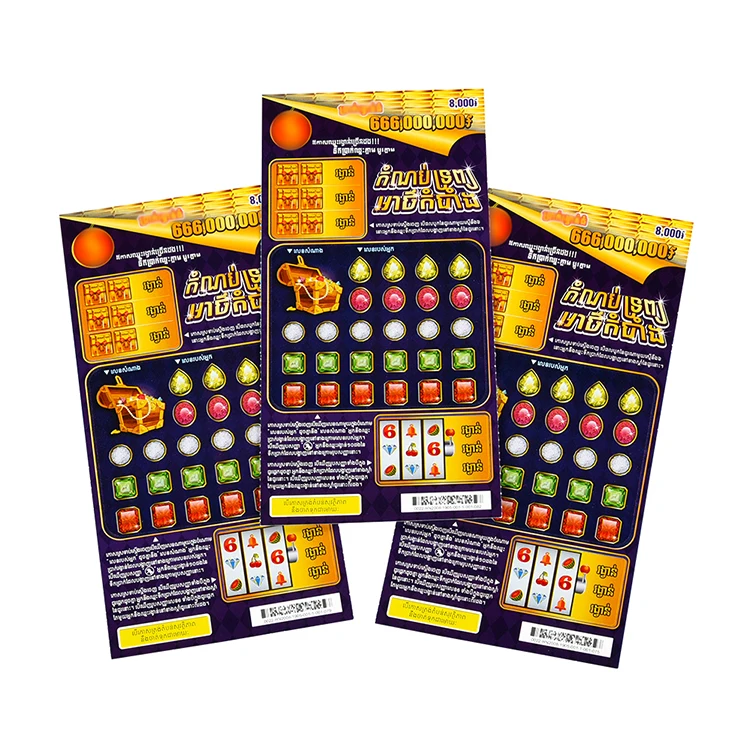 Factory price custom lottery ticket top quality business scratch card printing manufacturer Lottery Scratch Card
