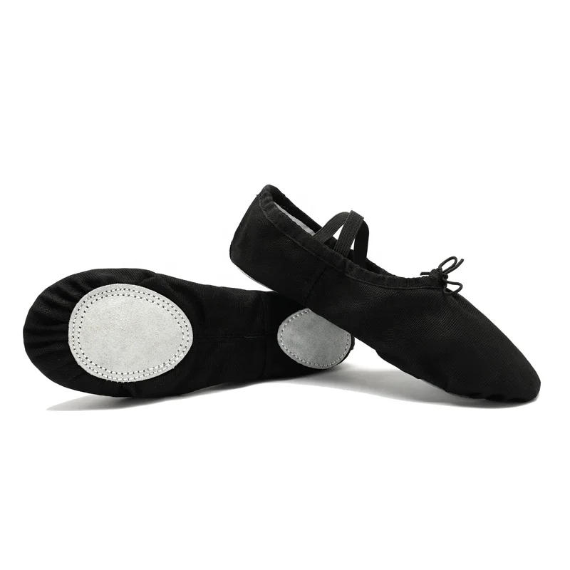 
Factory direct sales canvas soft girls ballet shoes 