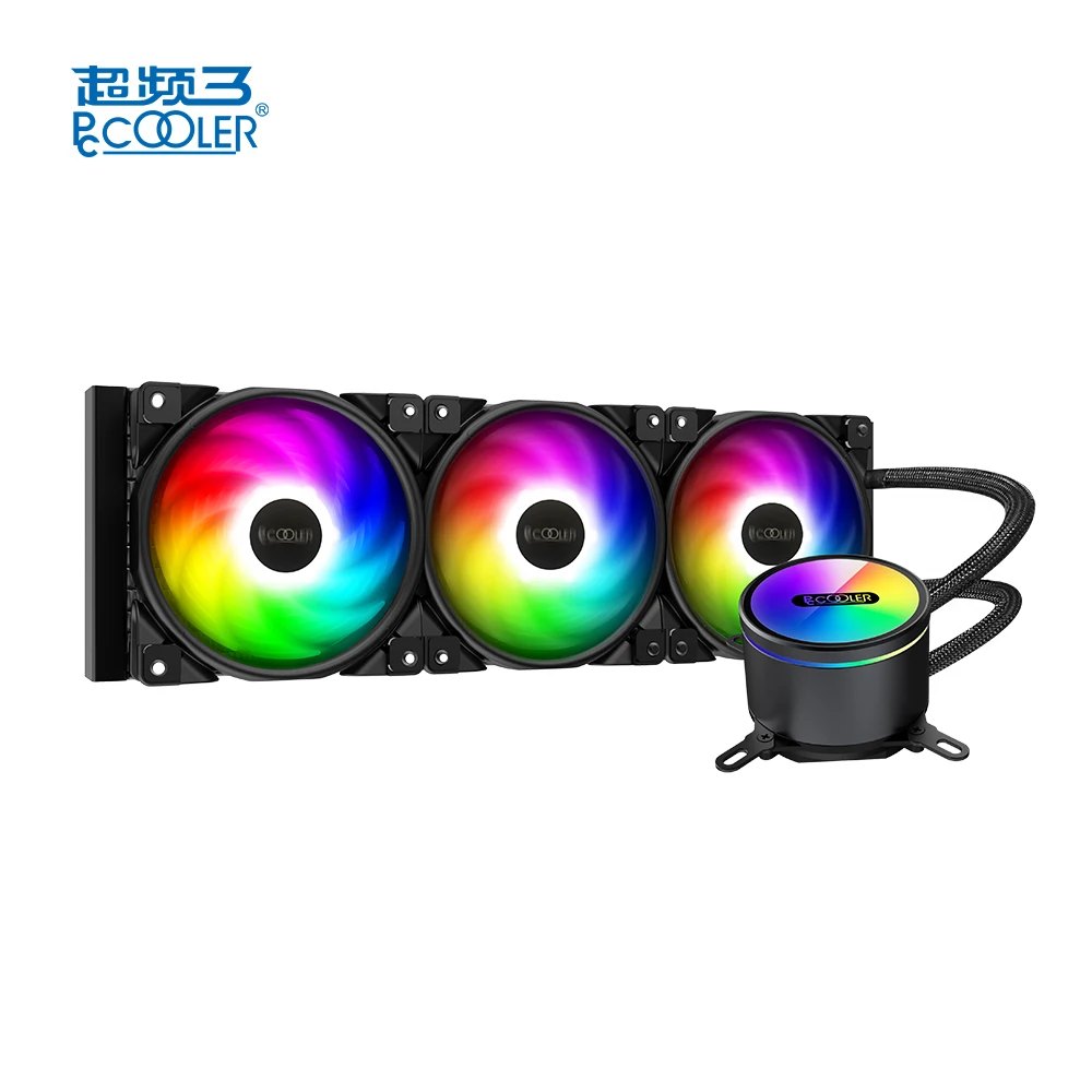 Охладитель воды PCCOOLER с 3 rgb корпусом для Intel и AMD платформы AIO, Охлаждение жидкостью
