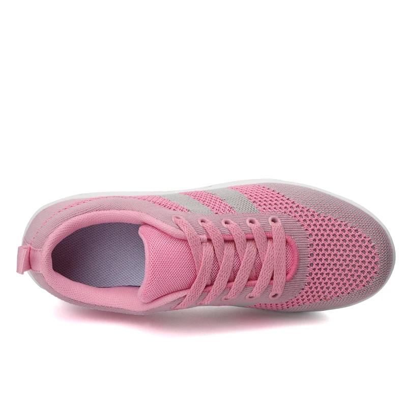 Новая модная женская обувь на толстой подошве, Повседневная сетчатая дышащая женская обувь, Zapatillas Mujer