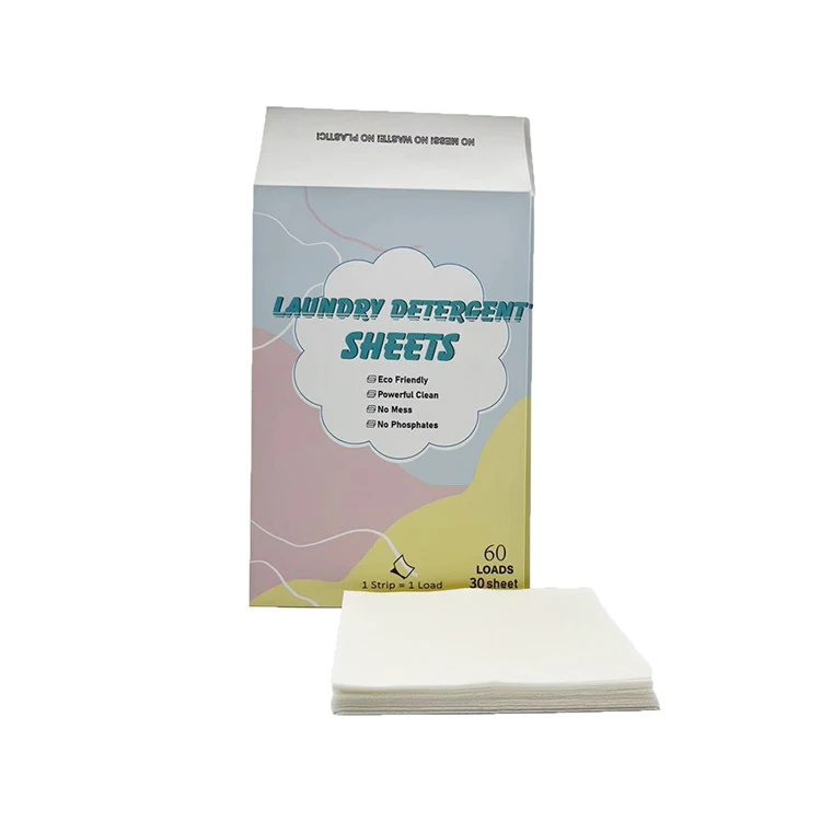 Customized Deep Cleaning Clothes Biodegradable Lemon Dissolvable Laundry Detergent Sheet