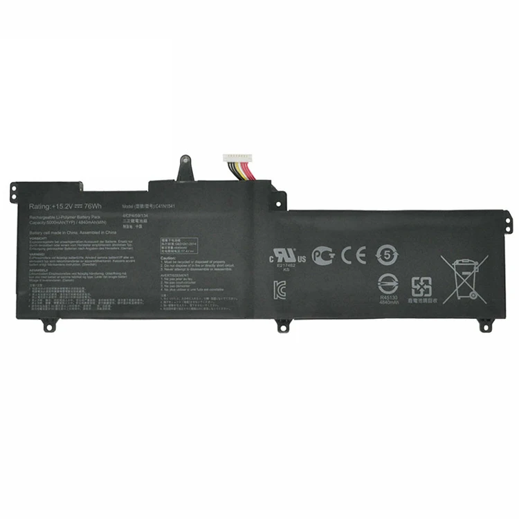 
laptop battery for asus GL702VM GL702VS ROG Strix for ASUS C41N1541 15.2V 76WH 