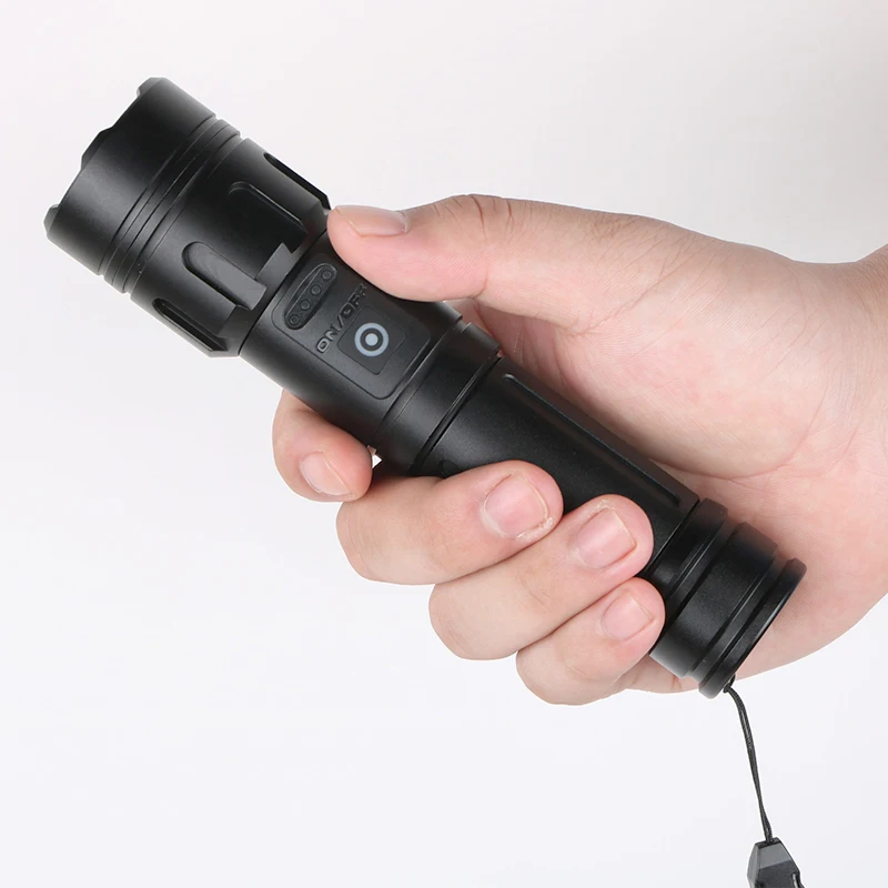 Фонарик XHP50 светодиодный тактический фонарик с USB внешний аккумулятор 18650 26650 перезаряжаемый ручной