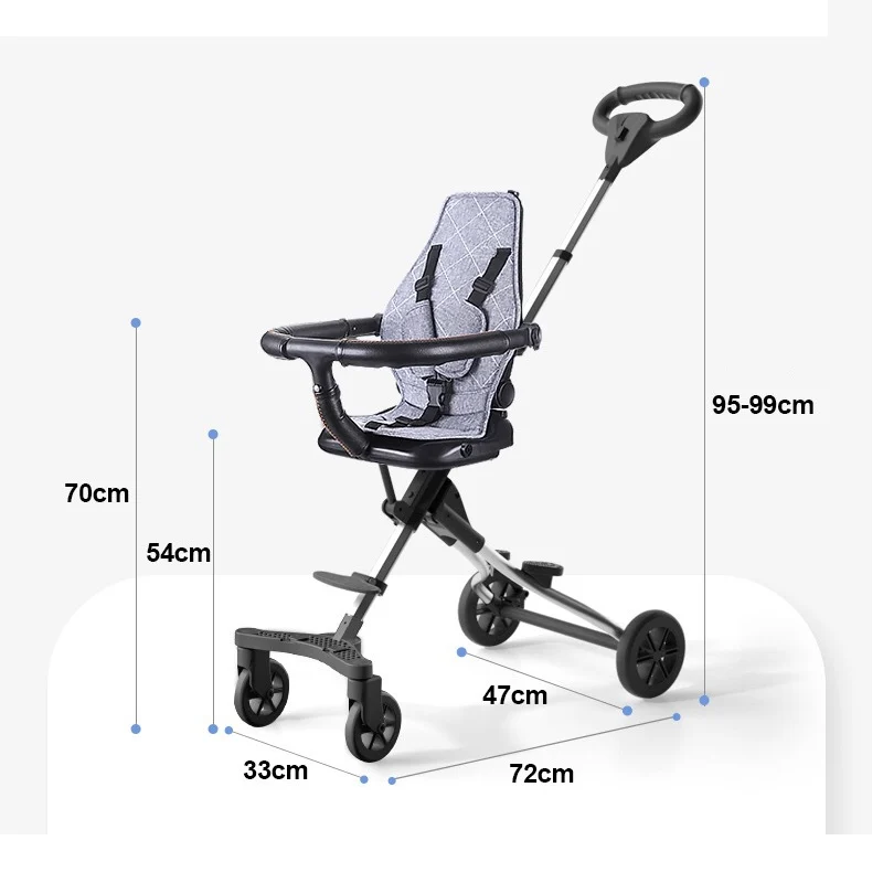 Cheap price baby pram carriage 3 in 1 multi-functional baby stroller with Baby carry basket