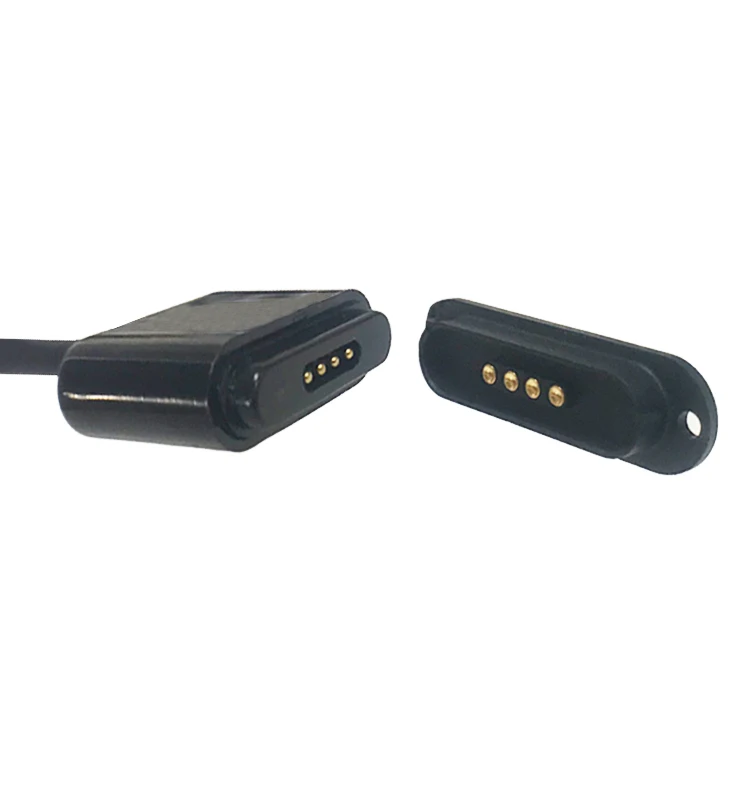 
China Factory 4Pin Pogo Pin Magnetic Connector,Magnetic Power Data Connector 