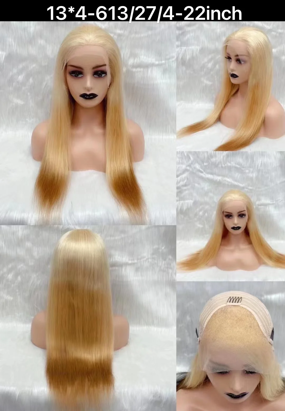 Hot Selling 13x4 Lace Wig Bone Straight 613 Lace Frontal Wig Full Lace Glueless Human Hair Wigs