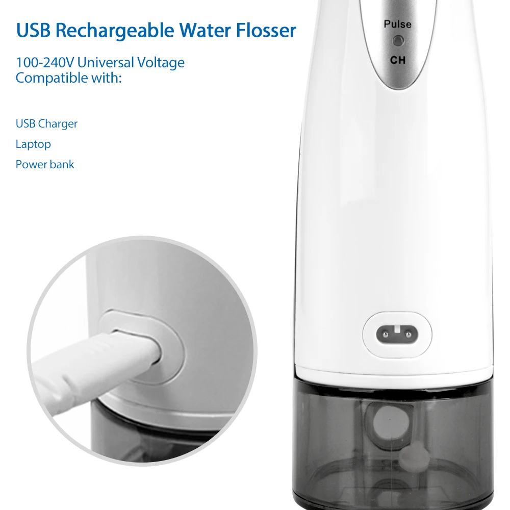 Mornwell Top Selling Rechargeable Cordless For Oral Cleaning And Teeth Whitening Oral Care D52 Portable Water Flosser