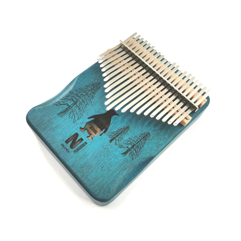 High Quality Wholesale Custom Cheap 21 Keys Wooden Mahogany Kalimba