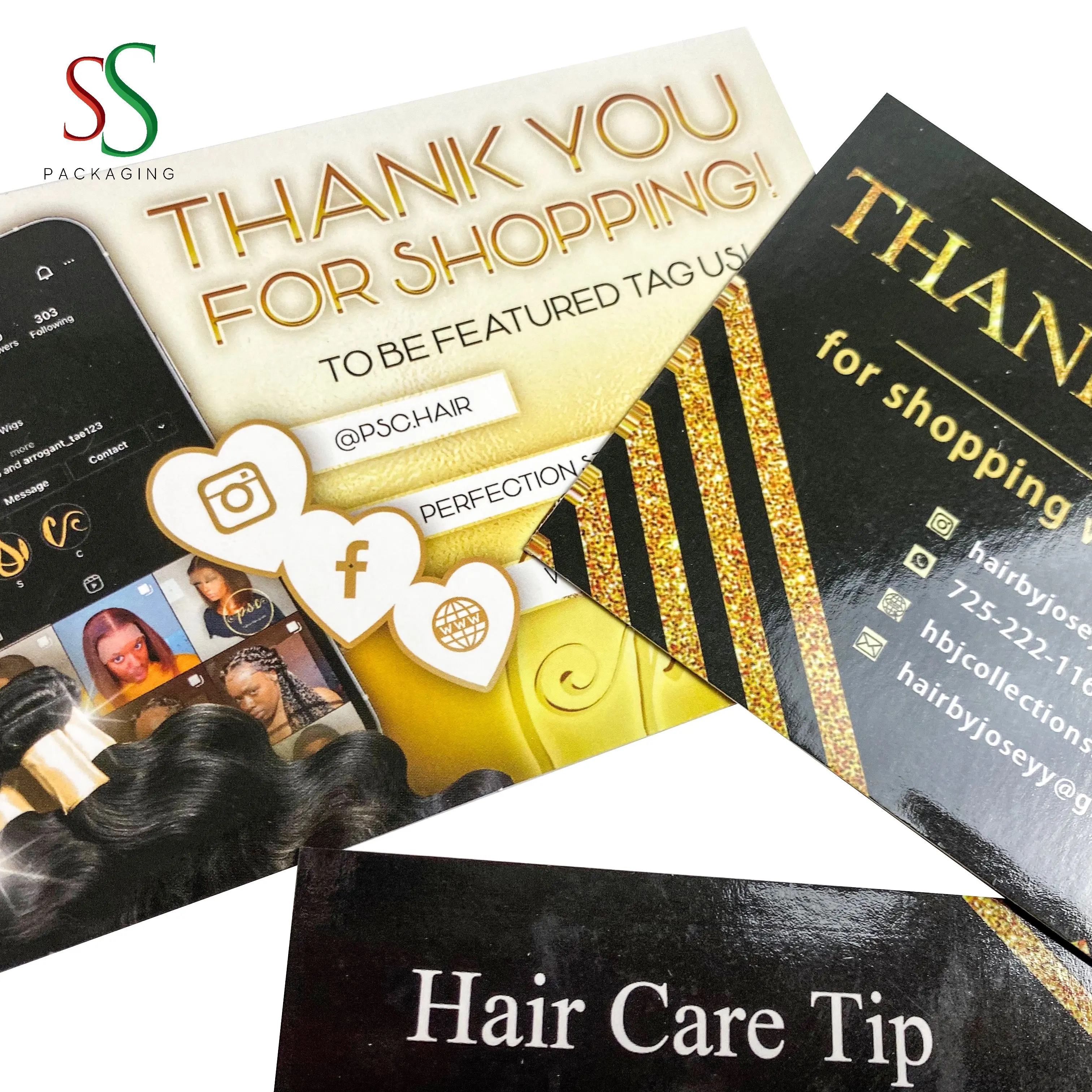 Hot Selling Good Quality Custom Thank You Card for Small Business