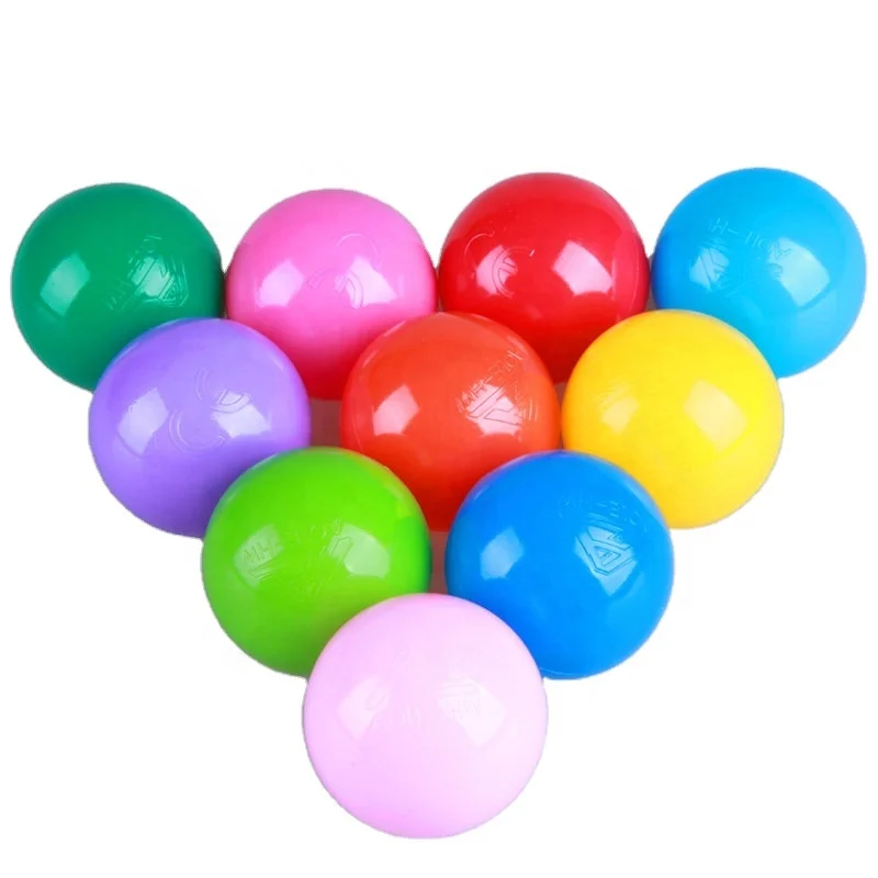 Hot Sell Unisex Plastic pit balls Thickened  Soft pit ball for Educational Toys Plays Safety Features Packaged in a Bag
