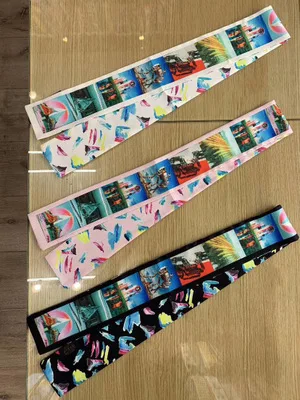 
Long narrow fashion silk scarf wild spring and autumn temperament thin square scarf floating neck scarf 