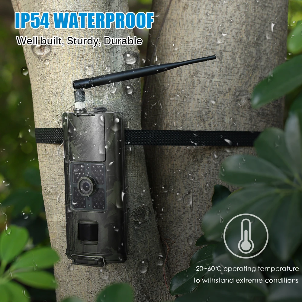 4G MMS SMTP Hunting Camera HC-700LTE Wildlife Trail Camera 1080P Photo Traps