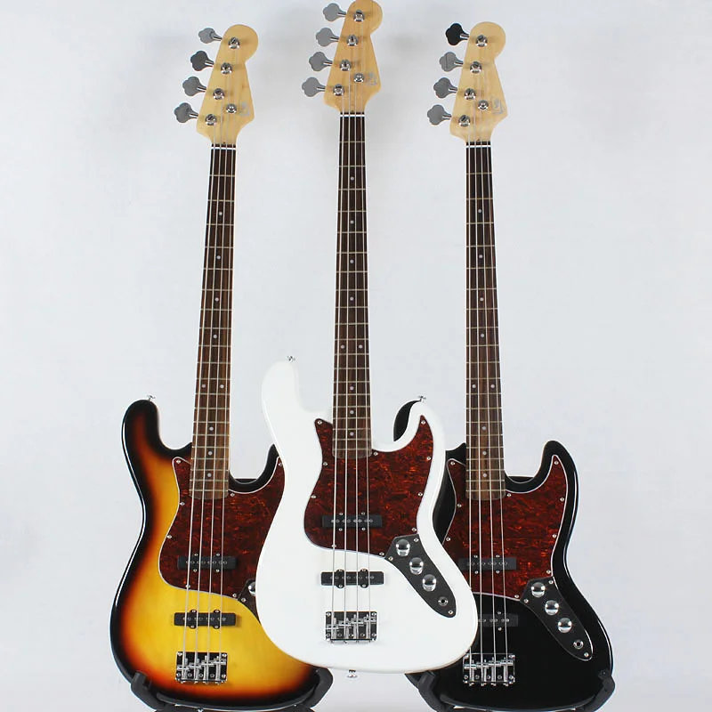 cheap OEM chinese made in china  4 string beginner electric bass guitar glossy gloss guitars