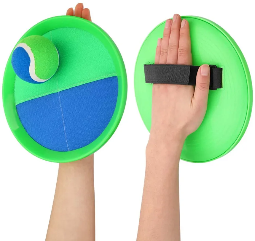 Wholesale Outdoor Sports Beach Ball Catching Games Toy Paddle Sticky Catch Ball and Toss Game Set