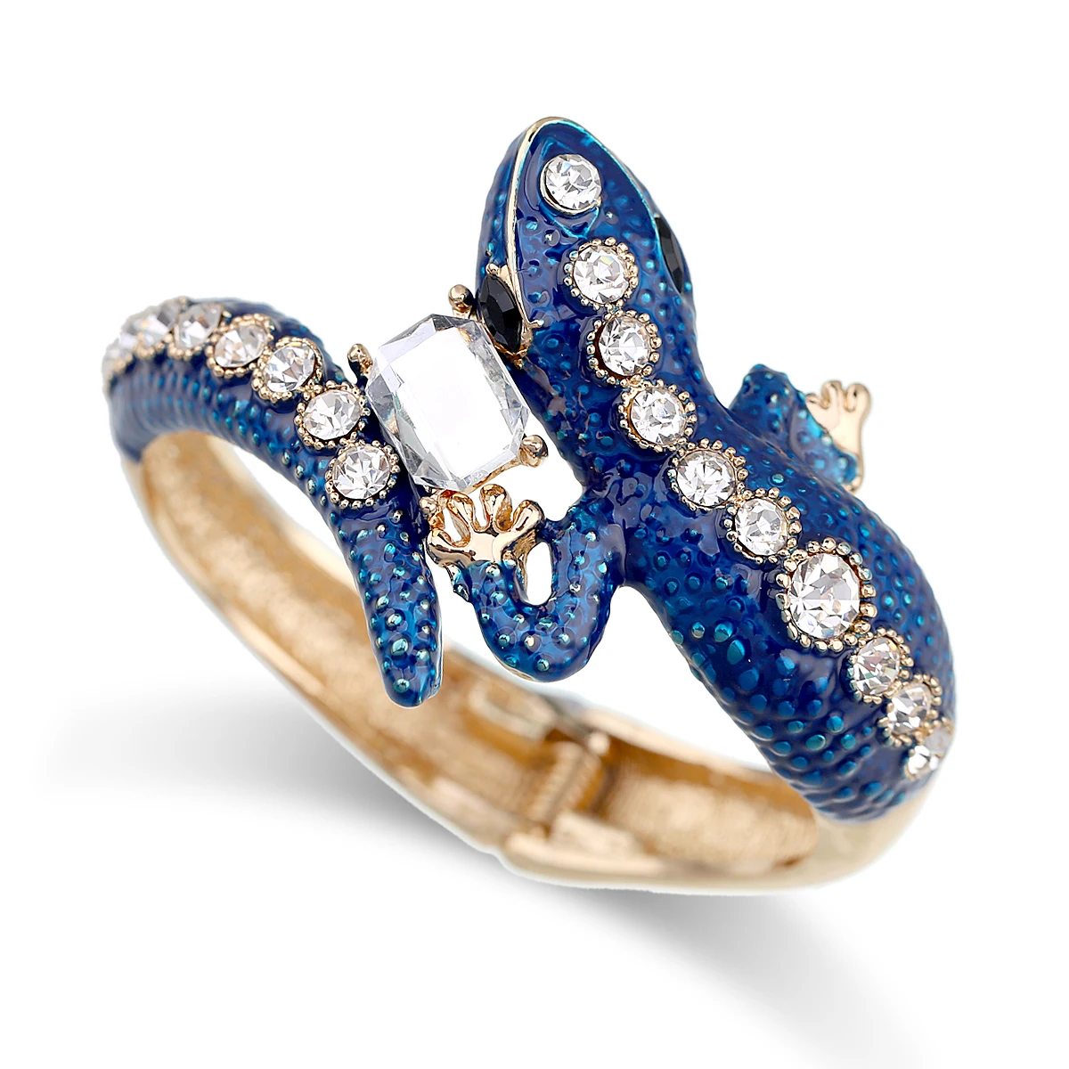 KAYMEN Customized Luxury Lizard Bangle Enameled Colorful Statement Cuff Bracelet Jewelry for Women New Bangles