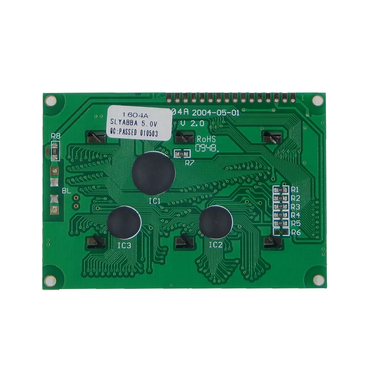 16 pin 16x4 character lcd screen 8 bit parallel monochrome controller SPLC780 lcd module