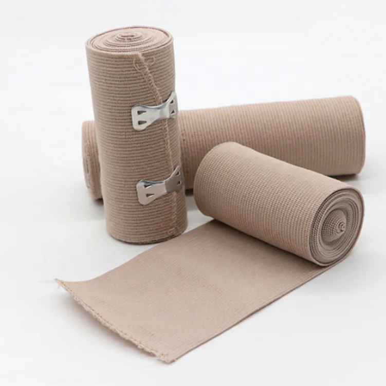 
Premium High Elastic Bandage Wrap,Durable Compression Bandage, Woven Elastic Compression Rolls with Fastening Clips, 