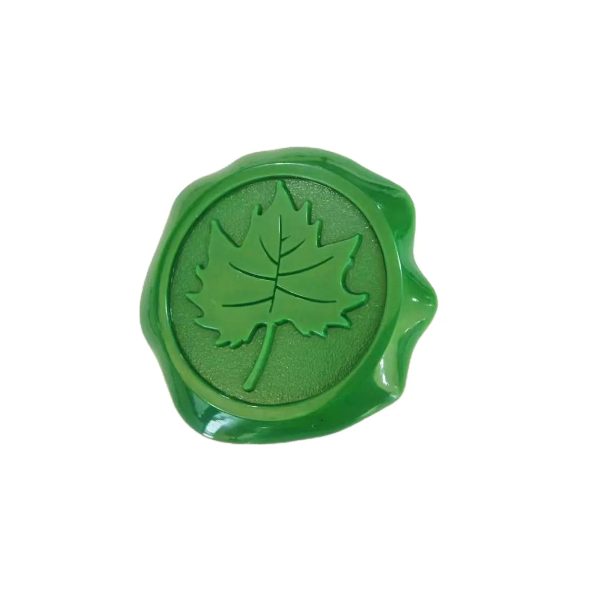 Circular Golden Plastic Packaging Label
