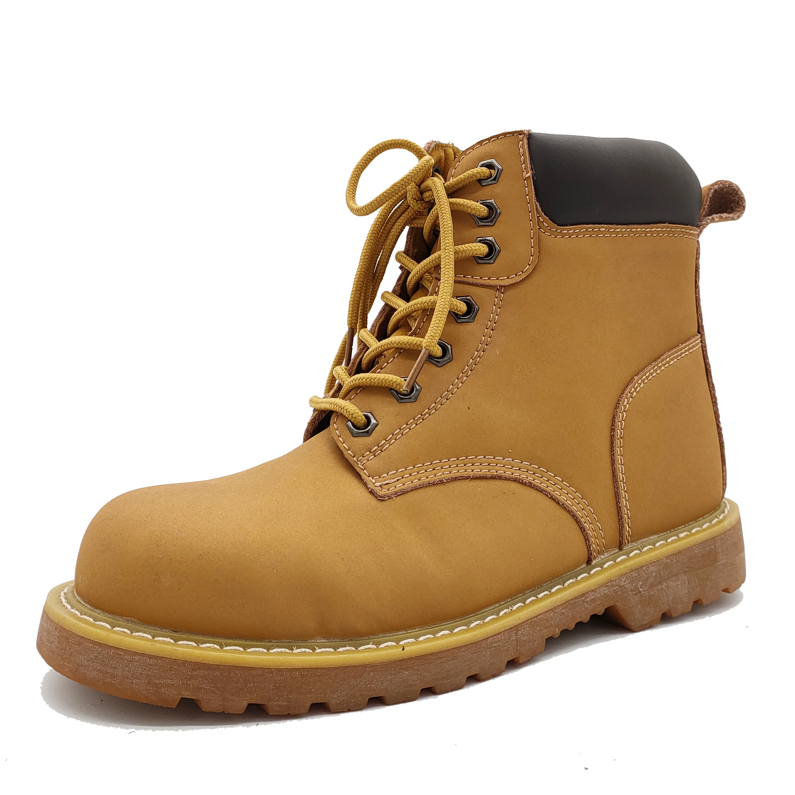 OEM genuine leather new sole sport style rubber safety shoes