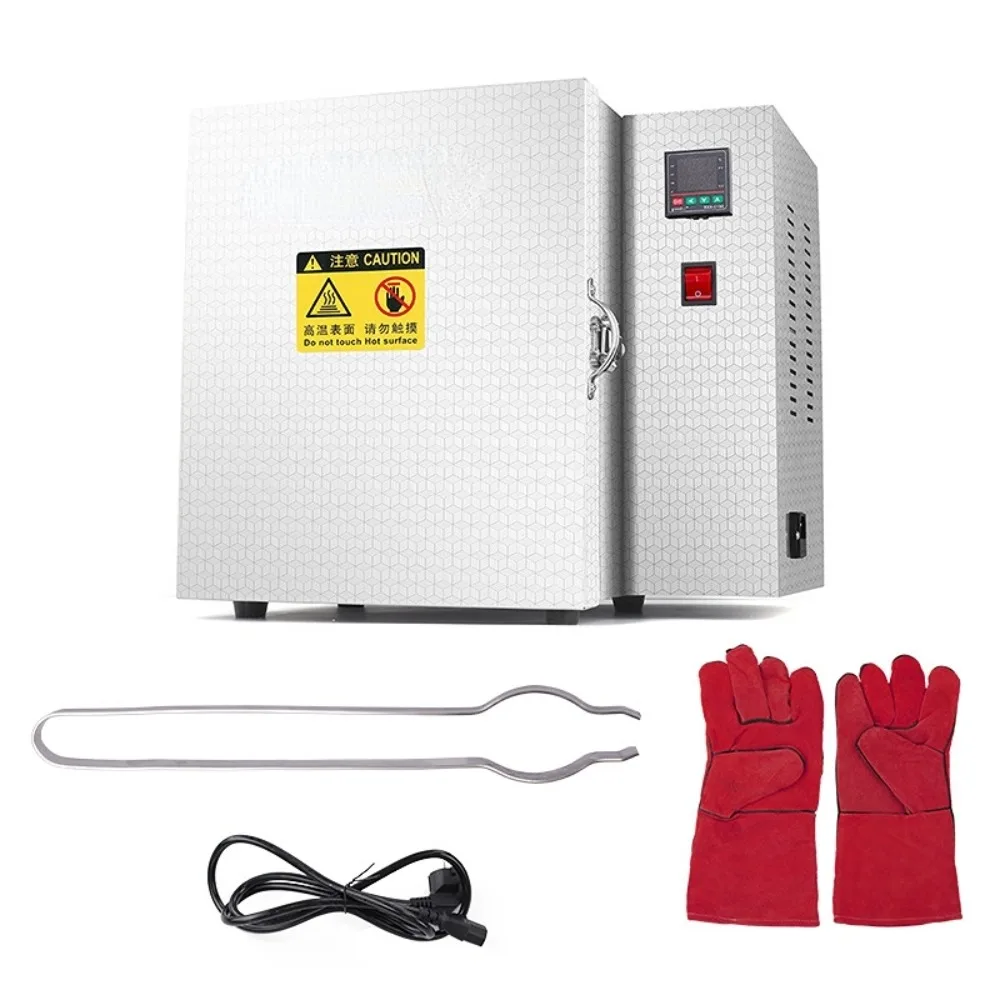 800 Degree Continuous Heating Incubator 15*15*20cm 1500W Digital Display Multi-function Oven Machine Jewelry Burnout Furnace