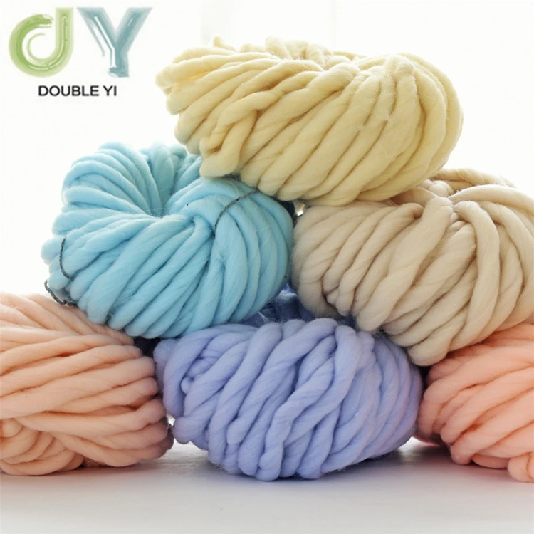Wholesale Scarf Knitting Woolen Line Acrylic Wool Ice Wool Skeins Softness Chunky Roving Yarn Shawl Knitting Yarn
