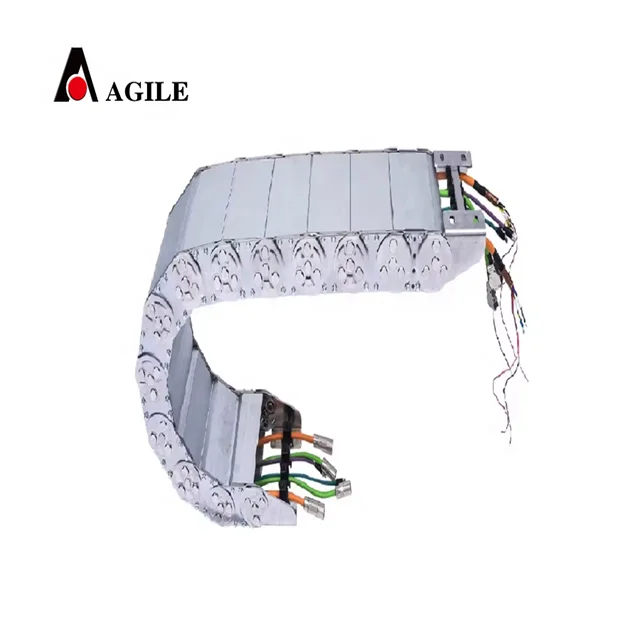 II type New Flexible Steel Cable Drag Chains Metal energy hose wires drag tracks cable chain for automation equipment