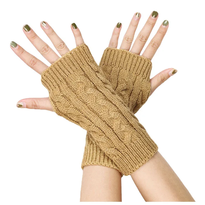 Женские зимние перчатки без пальцев