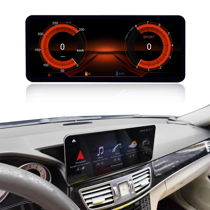 New Style 12.3 inch Upgrade Android Touch Screen for Mercedes E Class W212 E300 E350 Radio Carlay