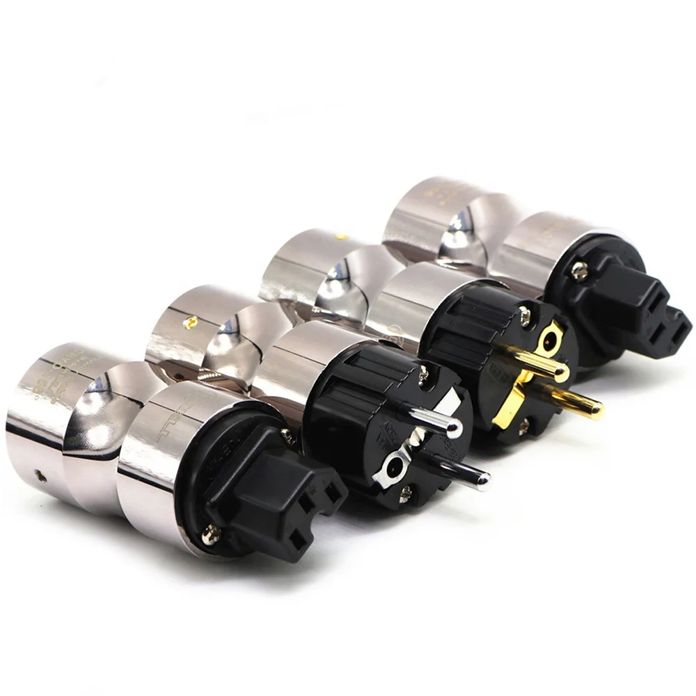 Электрический разъем YIVO XSSH Audio HIFI аудиофил корпус из алюминиевого сплава покрытие из чистой меди золото или родий 2 штыря разъем ЕС