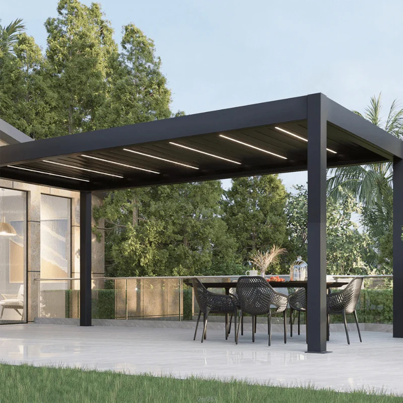 Outdoor Aluminum Profiles Garden Pergolas Manufacture Aluminum Pergola