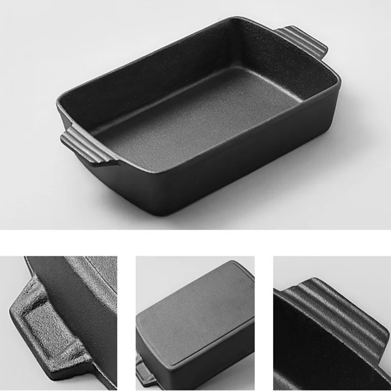 Japanese square barberque stove pizza charcoal grill pan