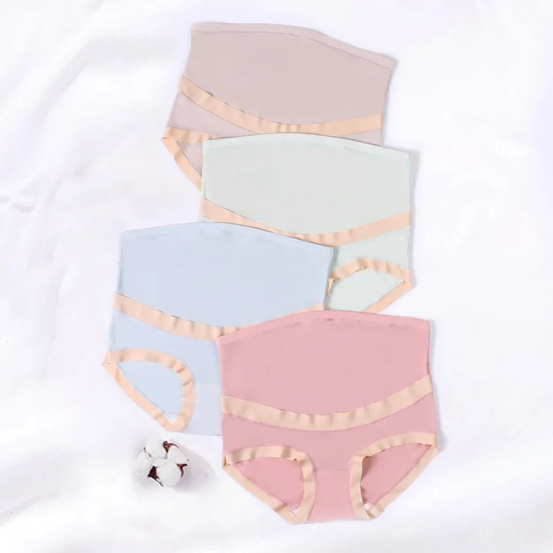 High Waist Support Maternity Panties Adjustable Plus Size Underpants Comfort Underwear For Pregnant Women