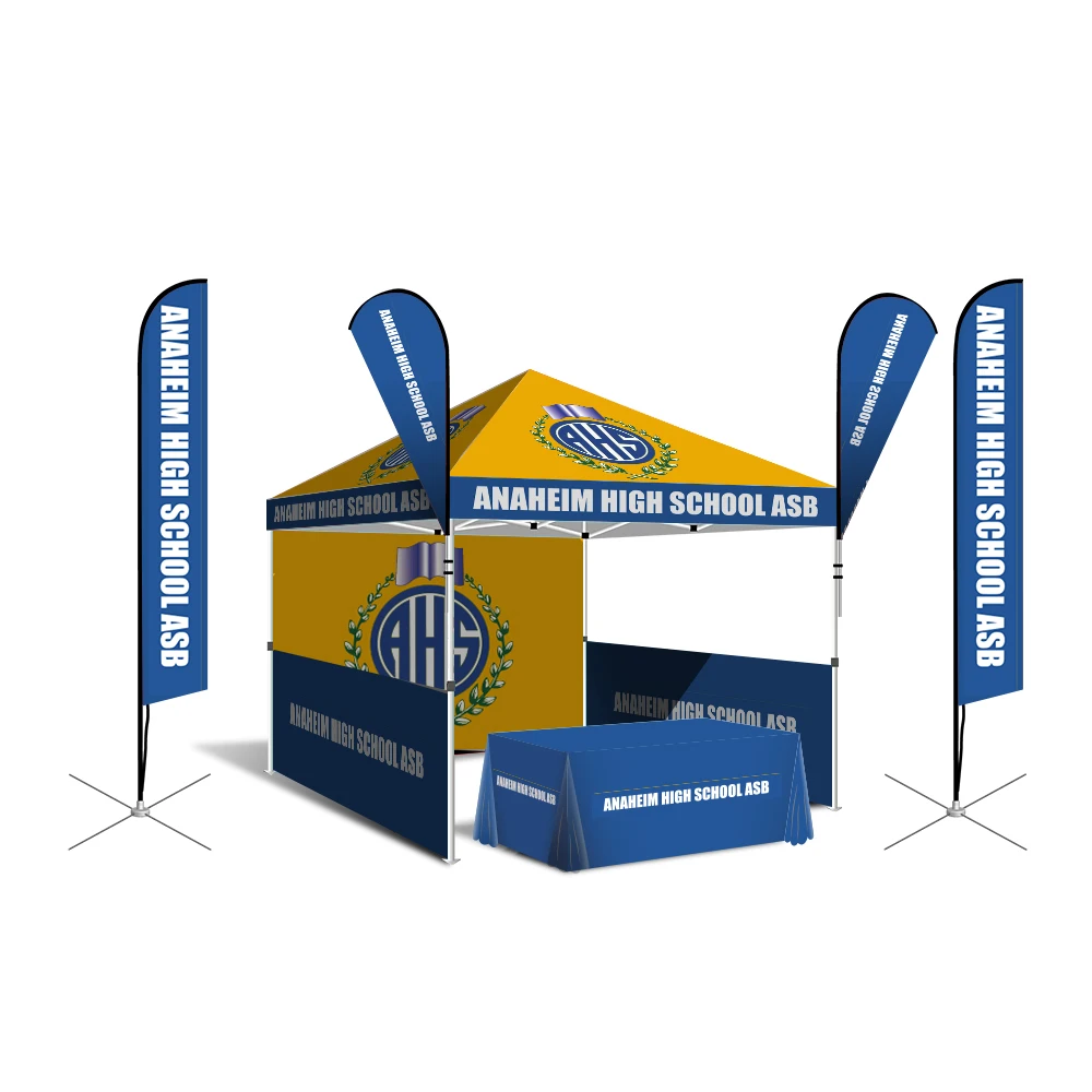 Custom Logo Print Wholesale 10x10 Feet High Quality Outdoor Waterproof Pop Up Canopy Tents Trade Show Tent